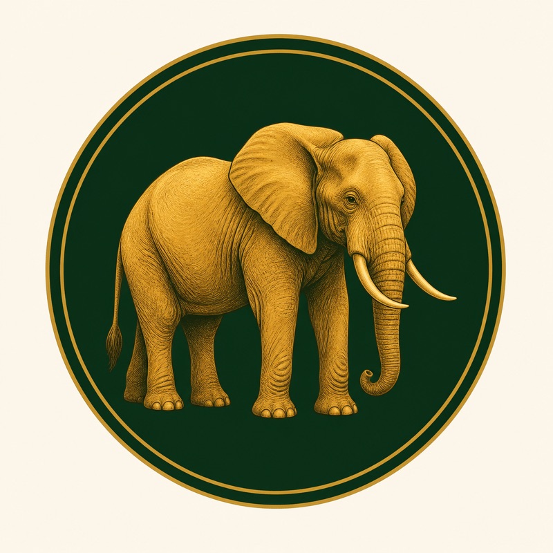 Ndovu (Elephant) animal medallion