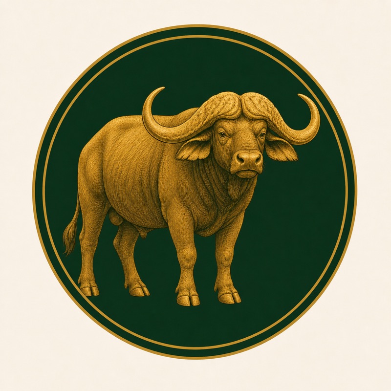 Nyati (Buffalo) animal medallion