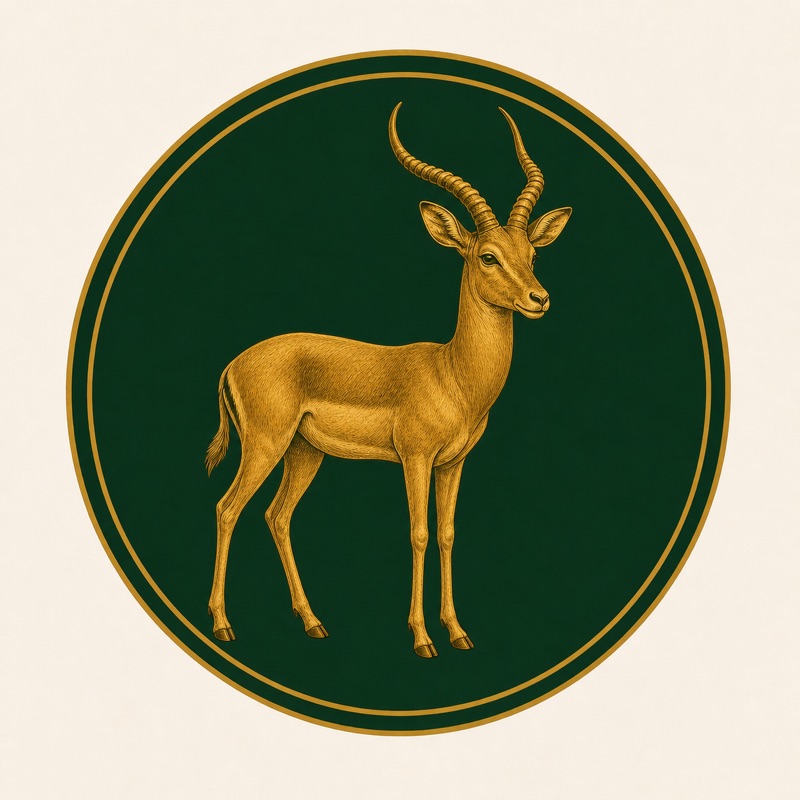 Swara (Antelope) animal medallion