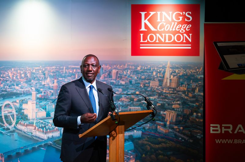 H.E. Dr. William Ruto speaking at King's College London